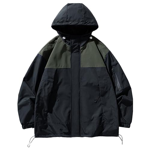 Veste softshell légère homme manteau extérieur imperméable à capuche sport running coupe-vent