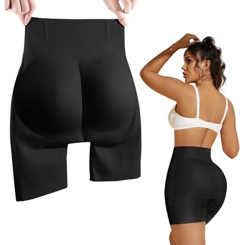 MOVWIN Padded Underwear for Women Built-in 7mm Fake Butt Pads for Bigger Butt Lifting Panties Tummy Control Shapewear