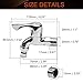 MroMax Brass Water Tap Faucet Chrome Plating Sink Basin Water Tap Mop Pool Faucet Wall Mounted with Single Spout G1/2 Male Thread 1pcs