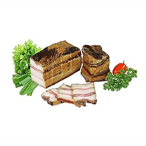 Lackmann varkensbuik gezouten en koud gerookt, ca. 370 g