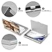 VstaDank Funny German Shepherd Business Card Holder Fashion Aluminum Alloy Flip Cover Credit Card Holder High End Professional Name Cards Case Exquisite Pocket Metal Cards Holder for Work