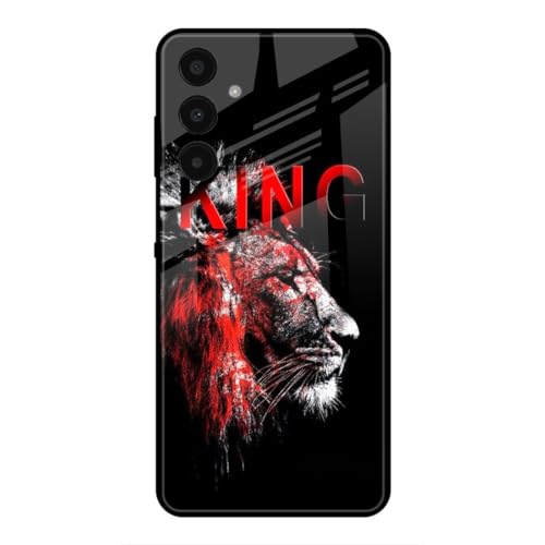 Image of SmashItUp King | Boy Design | Lion | Animal Designer Printed TPU Metal Case Mobile Back Cover for Samsung A15 5G