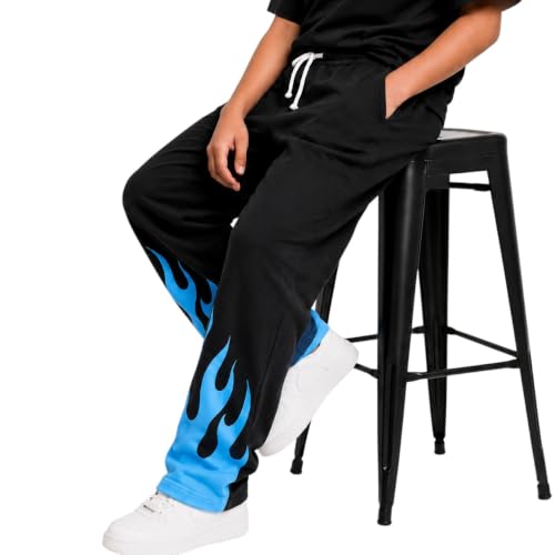 Image of Boys Baggy Cargo Pants | Cotton Blend Loose Fit Joggers | Elastic Waist Casual Trousers | Trendy Boys Streetwear