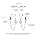 Parmuz 925 Sterling Silver Dangle Chain Hoop Earrings stack for Women, Double Piercing Small Huggie Star Moon Dainty Pearl Stud Ear Cuff Drop Statement Earring