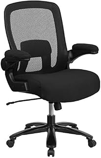 Flash Furniture Big & Tall Office Chair | Black Mesh Executive Swivel Office