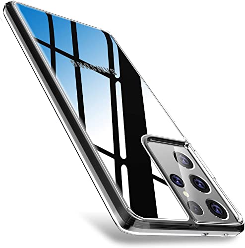 AMAZE!UK Handyhülle für Samsung Galaxy S23 Ultra 5G (6,3 Zoll), klare, transparente Rückseite, weiche, dünne Passform, stoßfest, Galaxy S23, ultra-sturzschutz, stoßfestes Gel