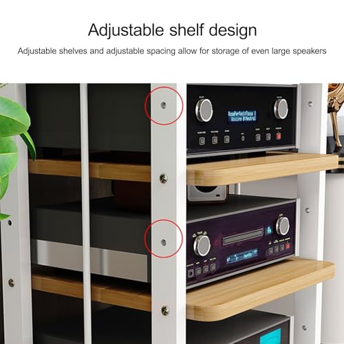 Armoire disques vinyles blanche : meuble moderne et robuste de 41cm - 6