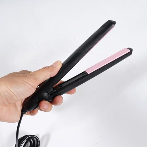 Plancha de Pelo Portátil Para Coche 12V Negra y Rosa miniatura 3