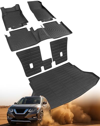 Tapis de sol Nissan Rogue 2014-2020 avec tapis de coffre TPE auto