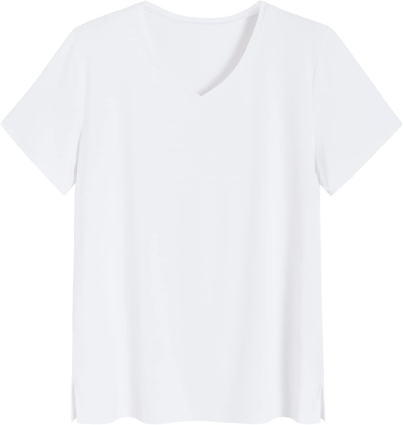 Latuza Women's Viscose Sleep T-Shirt V-Neck Pajamas Top