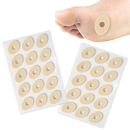 Mgutod Soft Foam Callus Cushions Round - Corn Cushion Pads Self Stick Adhesive 75 Count Sticker Callus Pads Reducing Rubbing Cushions For Pain Relief Toes (Beige) #TOP3