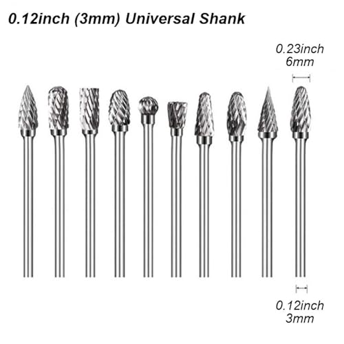 Fresa de carburo de tungsteno con punta de 3mm miniatura 5