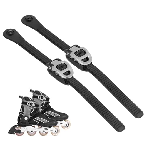 2Pcs Roller Skate Buckle Straps: 10&rdquo;Long,0.9&rdquo;Head,0.6&rdquo;Mid Heavy-Duty Adjustable Replacement...