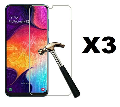 Hibatul Inc. (3 Pack) Tempered Glass Screen Protector, For Samsung Galaxy A10 [Not Fit For Galaxy A10E], Anti-Scratch Anti-Fingerprint No-Bubble 9H Hardness Tempered Glass Brand #TOP1