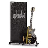 Espositore incluso James Hetfield (Metallica) - Chitarra in miniatura - Regali musicali - Ornamento fatto a mano