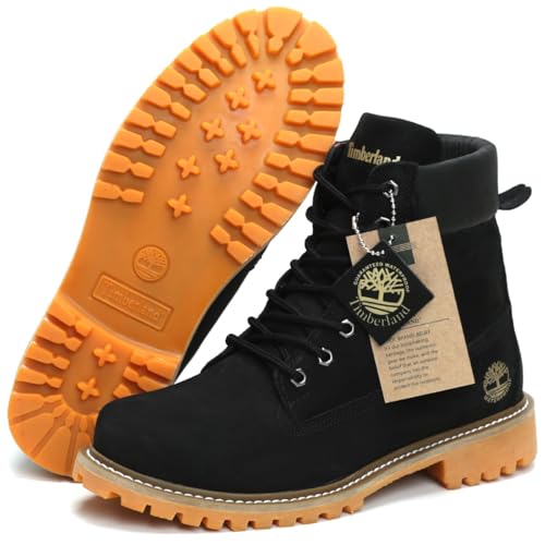 Bota Timberland Inch 7 Feminina Impermeável, Couro Hidrofugado, Waterproof (Preto, BR, Adulto, Numér