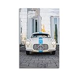 maserati a6g 2000 zagato  Poster classique Supercar pour Maserati A6G-2000 rétro voiture de course de voiture de sport affiche décorative sur toile affiches murales et image d\'art imprimée moderne pour chambre à coucher