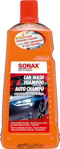SONAX Champú concentrado para automóviles﻿ (2 Litros) para todas las superficies de pintura, goma, plástico, vinilo y vidrio | N.° 03145410-544 ﻿