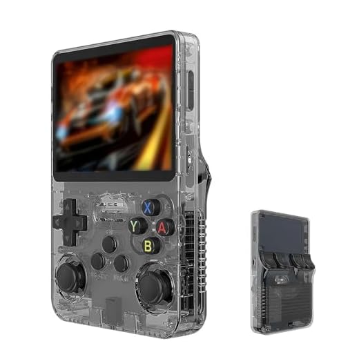 Keyboy Console de jeu R36S rétro portable avec 64/128 Go intégré plus de 21 000 jeux classiques, système Linux open source, écran IPS de 3,5", lecteur vidéo de poche portable (noir 128 Go)