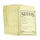 Colcolo 100x Saatgut-Aufbewahrungsbeutel, Saatgut-Sammelpäckchen, Selbstklebende kleine Leere Organizer-Beutel für frische Blumen, Nüsse, Knöpfe