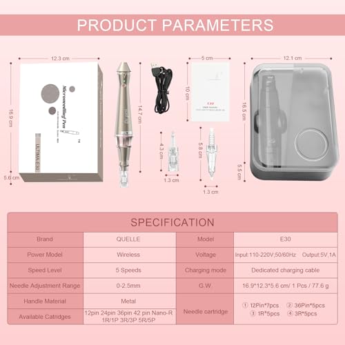 Hyaluron-Pen Quelle Microneedling Pen E30 – Elektrischer Dermapen 2 in 1
