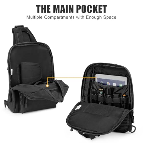 G4Free Tactical Sling Bag Backpack EDC Concealed Carry Bag Small Crossbody Shoulder Chest Pack — view 3