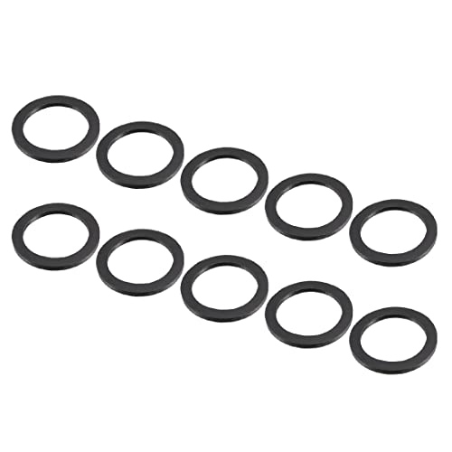 PATIKIL 40 mm OD 30 mm ID 3 mm Épaisseur en caoutchouc Rondelle plates, joints pour robinet tuyau d'eau, tuyau flexible, 10 pièces Cover