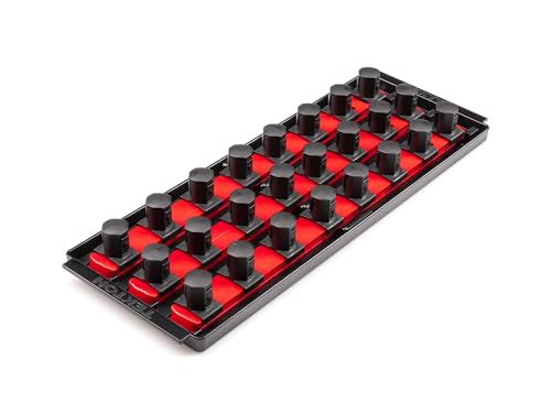 TEKTON 3/4 Inch Drive 3-Rail Socket Organizer Set, Red (24-Tool) | OST36124 | Made in USA by TEKTON - Used condition - US$27.83