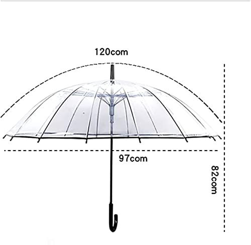 Paraguas simple y ligero contra tormentas con mango largo resistente 3