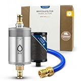 Alb Filter® MOBIL Active Trinkwasserfilter | Sauberes Trinkwasser unterwegs mit Boot, Yacht, Camping oder Mobilheim | Mit Gardena Anschluss (Edelstahl mit Protect)