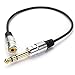 HENGSHENG Metal 6. 35mm 1/4 Inch Stereo Plug male to 3. 5mm Stereo Jack female cable - Gold Plated