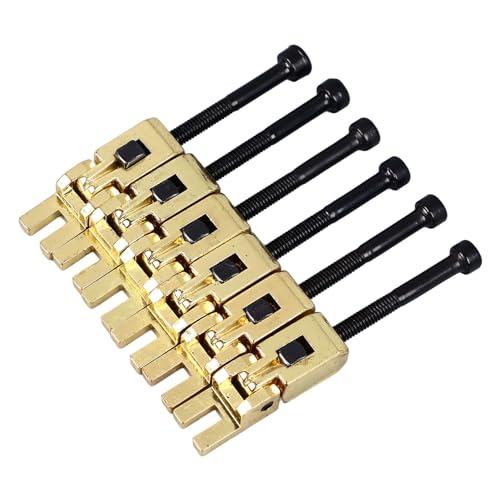 Selas Tremolo para Guitarra Elétrica, Instalação Simples, 6 Peças de Selim de Ponte de Rolo, Ajuste