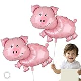 Hochwertige Helium Ballons – Die Schwein Folienballons sind aus robuster Aluminiumfolie gefertigt, können sowohl mit Helium als auch mit Luft gefüllt werden und schweben besonders lange. Ein echter Hingucker für Schwein Fans und jede Feier.