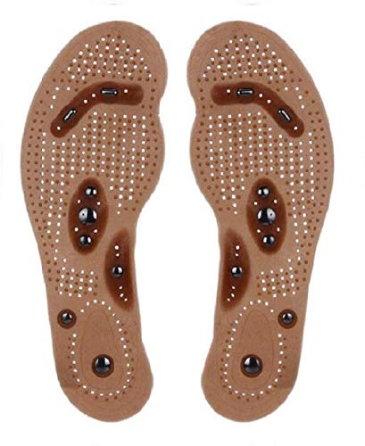 STCORPS7 Slim Fast Acupressure Slimming Insoles Pad Foot Massager Magnetic Massage Insole Foot Cushion Therapy Weight Loss 24cm (Women)