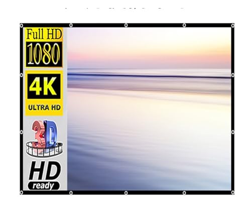 Pantalla de proyección plegable de 120 pulgadas que no se arruga y es portátil