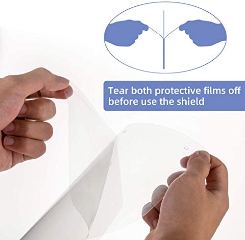 41rogob2gRL. SL500  - Magid Reusable Latex Free Clear Anti Fog Full Face Shield - FS004