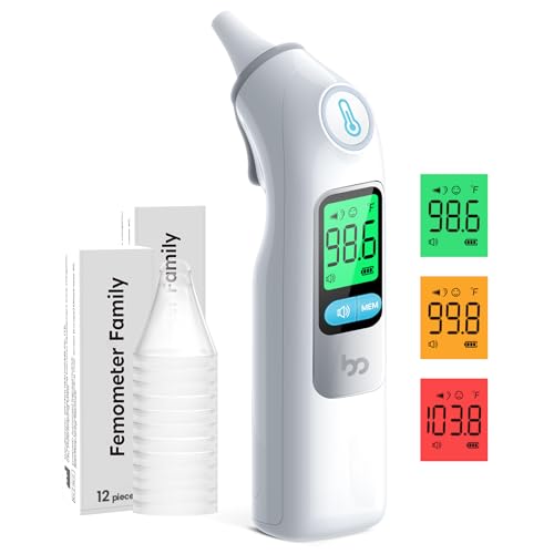 Femometer Family Ear Thermometer, Highly Accurate Ear Thermometer for Kids,