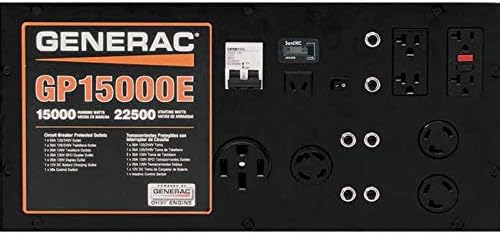 Generac GP15000E Control Panel
