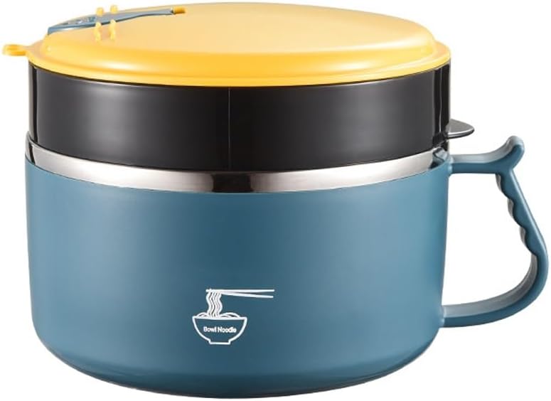 Sealed Lunch Box Household Stainless Steel Instant Noodle Bowl with Lid Student Insulated Fast Food Cup