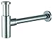Produktbild Design Siphon mit Geruchverschluß 1 1/4" für Standard Waschbecken, runde Form aus Messing verchromt von MD Technic