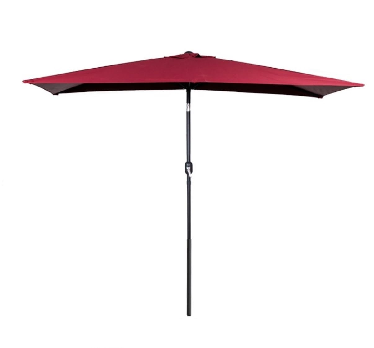 Sombrilla jardin rectangular para evitar calor en patio exterior impermeable