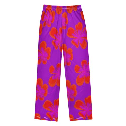 J JOYSAY Exotic Flower Blossom Violet Pajamas Pants Soft Long Pajama Bottoms Lounge Sleep Pants Size S-XL2