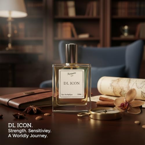 Image of DL Icon Eau De Parfum for Men (50ml) - Strong & Long Lasting Luxury Perfume with Aromatic Citrus and Fresh Spicy Notes - Ideal Gift for Him