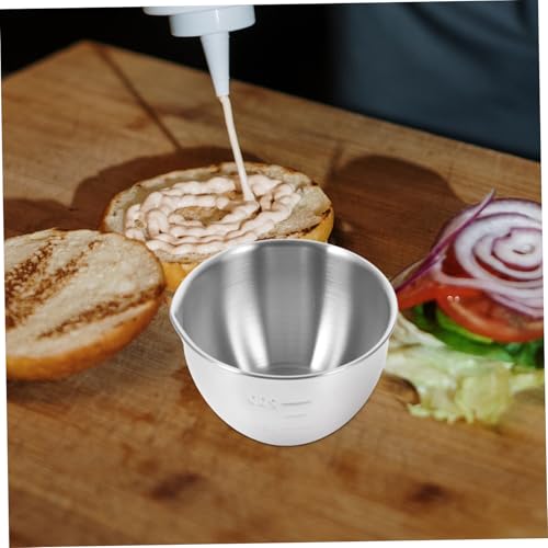 Tazón de mezcla de acero inoxidable 10 cm multifuncional para cocina miniatura 4