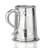 zinnkrug antik Inhalt: ca. 1 englischer Pint (568 ml) - Höhe: ca. 125 mm - Durchmesser am Boden: ca. 115 mm - Durchmesser am oberen Rand: ca. 80 mm