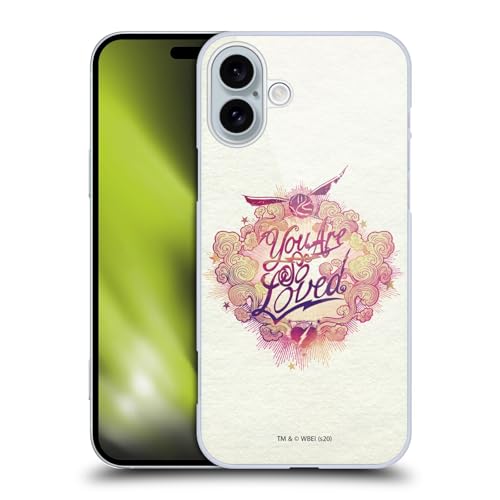 Image of Head Case Designs Officially Licensed Harry Potter You Are So Loved Deathly Hallows XXVI Hard Back Case Compatible With Apple iPhone 16 Plus