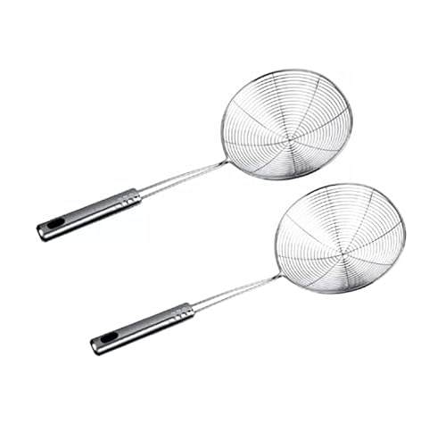 Kit 2 Escumadeira Inox para Fritura 16cm