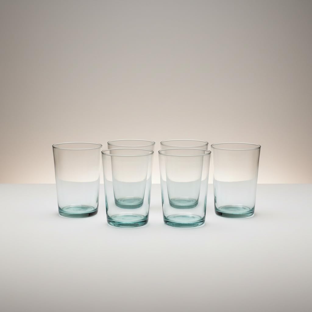 Cellardine By Dexam Transparent 500Ml Recycled Glass Tumbler - Clear Set Of 6 Cellardine