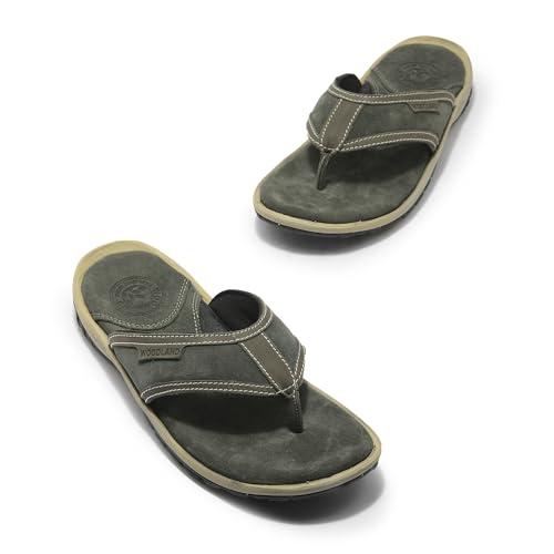 Image of Woodland Men's Leather Slippers