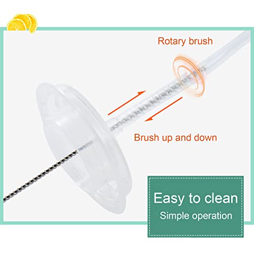 adspow 4 Stück Strohhalm Reinigungsbürsten, Reinigungsbürsten,Flaschenbürste,Flaschenreiniger,weiche Nylon-Bürsten,für Reagenzgläser Reinigen Teekanne Düse Trinken Strohhalme